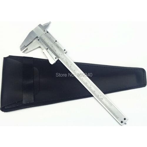 Steel Vernier Caliper with self lock 6" 0-150mm Metal Calipers Gauge Micrometer Pie De Rey Paquimetro Measuring Tools