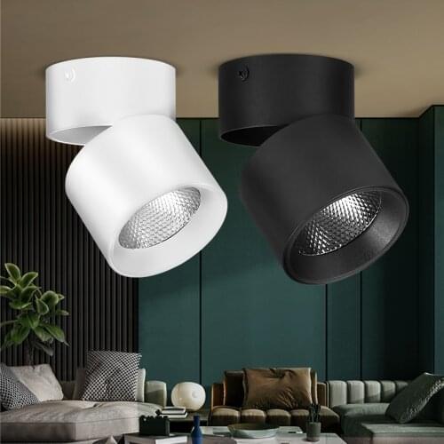 Surface Mounted LED Fordable Downlights Ceiling Spots Fixtures 220V 5W 10W 15W 25W COB Spotlight For Indoor Lighting Home Living