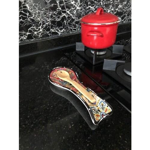 TURKISH CERAMIC SPOON HOLDER - HAND MADE - 25 CM