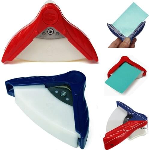 Corner Rounder Punch, R5 5mm Corner Cutter for Paper Craft, Laminate, DIY Projects, Photo Cutter, Card Making, Yellow, Red, Blue
