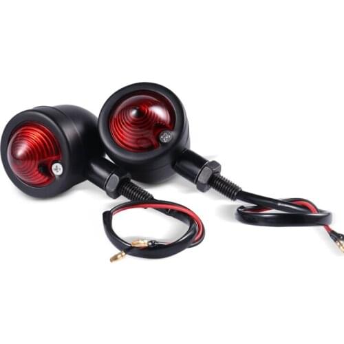 Universal 12V Motorcycle M10 Turn Signal Lights Red Indicator Lamps For Honda Suzuki Kawasaki Yamaha BMW KTN Dual Sport bike