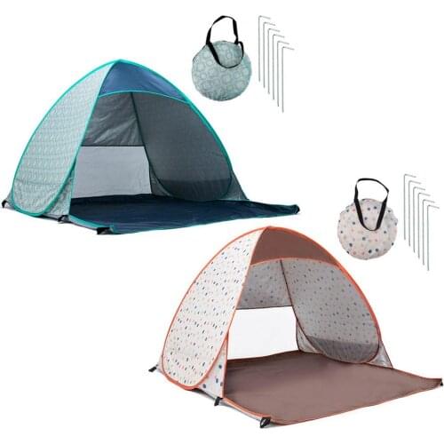 Pop-up Type Outdoor Camping Beach Tent Waterproof Anti UV Sun Shelter With 6 Pegs For 2 Persons Fishing Outdoor Accessories