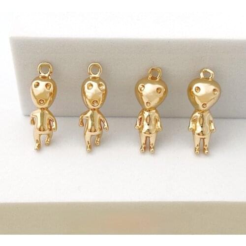 Funny and lovely alien color protection copper jewelry pendant DIY personalized Earrings accessories necklace bracelet material