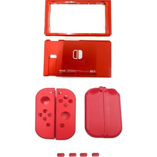 10pcs Plastic Housing for Nintendo Switch Controller NS Joycon Mario Red Replacement Parts Front Back Faceplate Cover