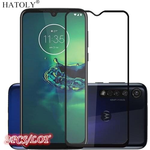 2PCS Glass on Moto G8 Play Tempered Glass Screen Protector For Motorola Moto G8 Play HD Full Glue Cover For Moto G8 Play Glass