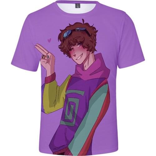 2021 Karl Jacobs kids 3D Printed Streetwear Men/Womens Fashion T Shirt Harajuku Cosplay Tees Tops boys/girls Oversized Clothes