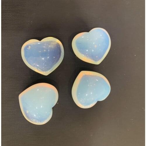 4pcs new arrivals natural opal heart for making jewelry wholesale