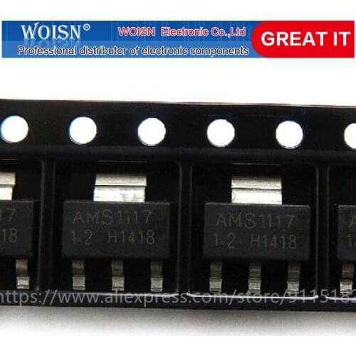 50PCS AMS1117-1.2 AMS1117 SOT223 AMS1117-1.2V SMD New original In Stock