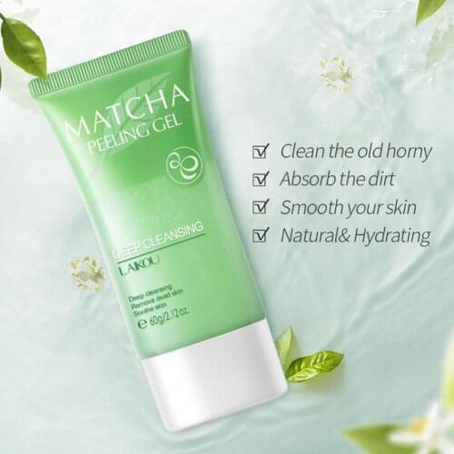 60g Matcha Exfoliating Peeling Gel Scrub Moisturizings Whitening Nourishing Repair Scrubs Face Cream Skin Care Product