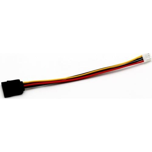 2pcs SATA 15 Pin Female to 4 Pin Floppy FDD Female Jack Power Converter Adapter Cable Cord 20cm