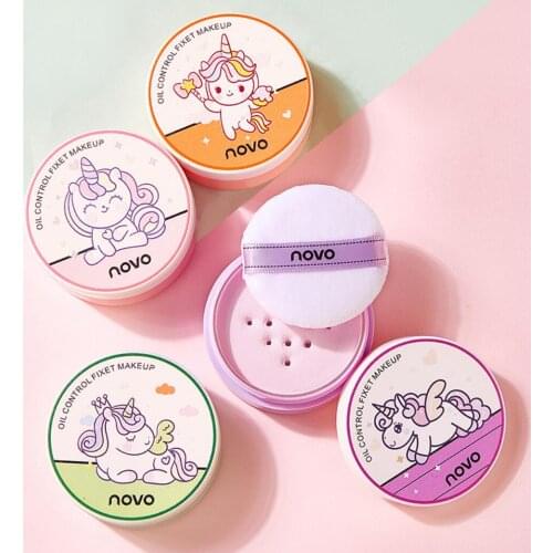 Cartoon Soft Focus Setting Powder Delicate And Long Lasting Oil Control Waterproof And Non-Removing Makeup Setting Powder
