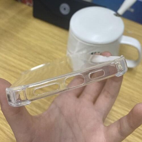 100pcs TPU Airbag Cover Soft mobile phone back shell cover Case For iph 11 12 mini 12 pro max X XS 7 8 SE plus 6G 6 6s plus