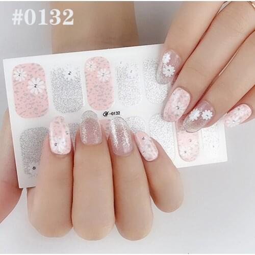1 Sheet Full Cover Nail Stickers Japanese Style INS Nail Warps Decorations DIY Nails Decals Manicure Art Nail Art Stickers