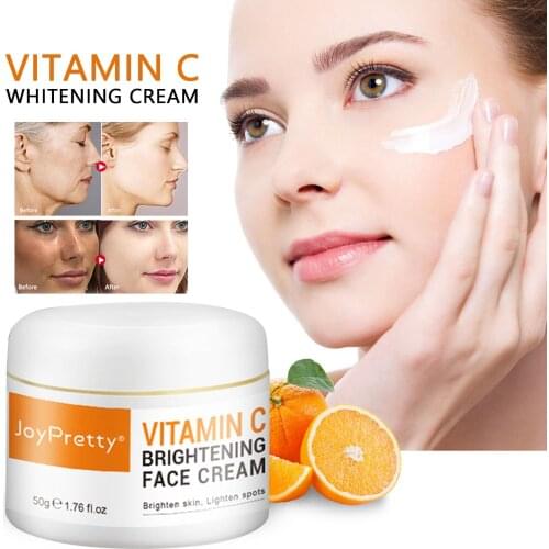 JoyPretty Vitamin C Whitening Cream Face Care Remove Dark Spots Brightening Skin Facial Creams Moisturing Wrinkle Cosmetics