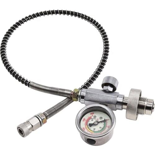 Paintball Air Gun PCP Diving Stainless Steel DIN G5/8 Connect scuba Filling Station Filling Charging Adaptor