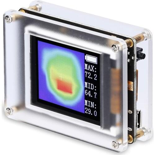 AMG8833_CP 1.8 Inch TFT Display Simple Portable Infrared Thermal Imager Temperature sensors Maximum Minimum Temperature Display