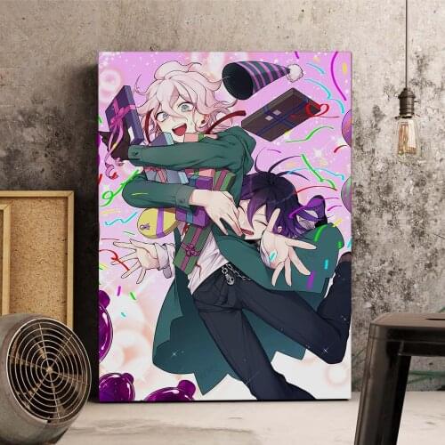 WTQ Retro Poster Popular Animation Danganronpa Anime Posters Canvas Painting Wall Decor Wall Art Picture Room Decor Home Decor