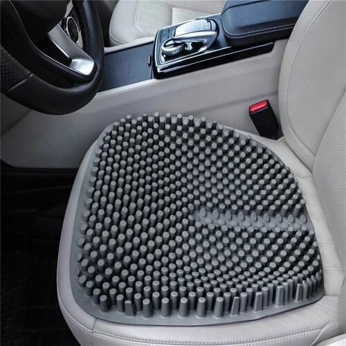 Silica Gel Car Seat Cushion Non Slip Chair Pad Breathable Silicone Massage Seat Cover for Auto Car Office Truck Home