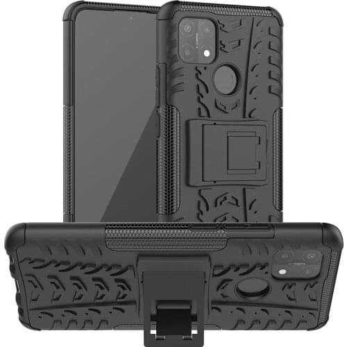 For Oppo A35 Case Luxury PC + TPU Cover Stand Armor ShockProof Case For OPPO A35 A 35 OppoA35 Protective Phone Case