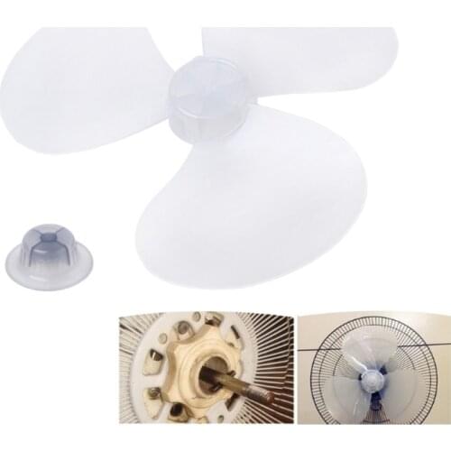 3 Leaves Clear Plastic Fan Blade Replacement for 12 Inch Pedestal Fan Stand Fan