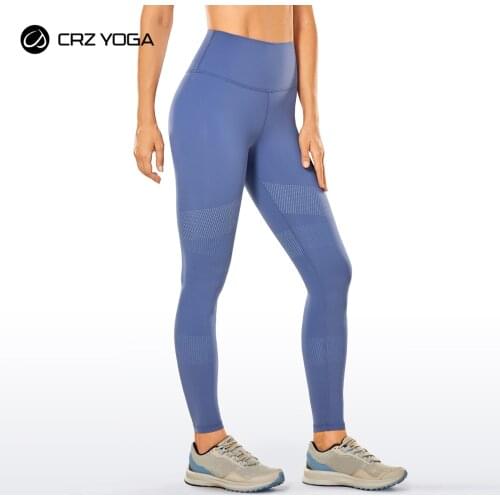 CRZ YOGA Womens Naked Feeling Workout Leggings 25 Inches - High Waisted Athletic Yoga Pants Buttery Soft