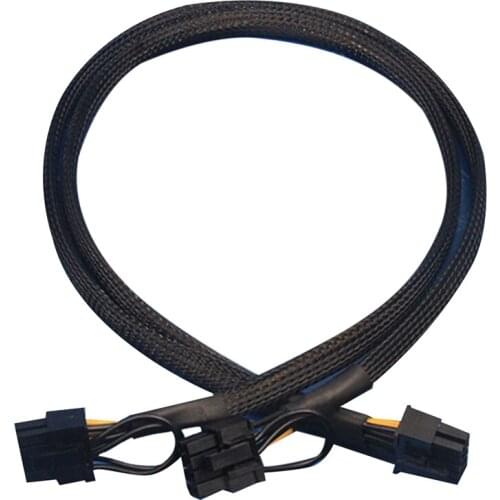 10 Pin To Dual Pci-E 8 Pin(6+2) Power Supply Adapter Cable for Hp Dl580 Dl585 Dl980 G7 Server 23.5-In(60Cm)