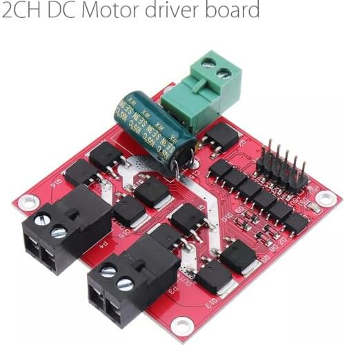 2CH Channel Dual H-bridge DC Motor Driver Module Forward and Reverse PWM Speed Control Board L298n 7A 160W