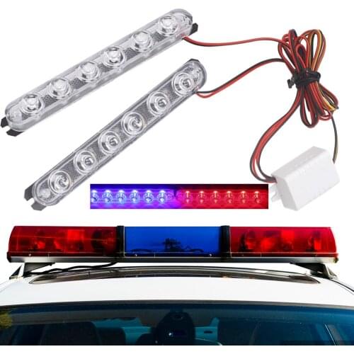 2Pcs Strobe Police Light 5/6 LED Car Truck Motorcycle Flashing Emergency Warning Rear Tail Brake Stop Led Lights Lamp