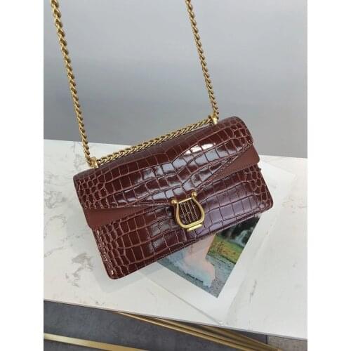 2021 New Design Small Square Leather Crossbody Bag Exquisite Female Retro Shoulder Bag For Woman