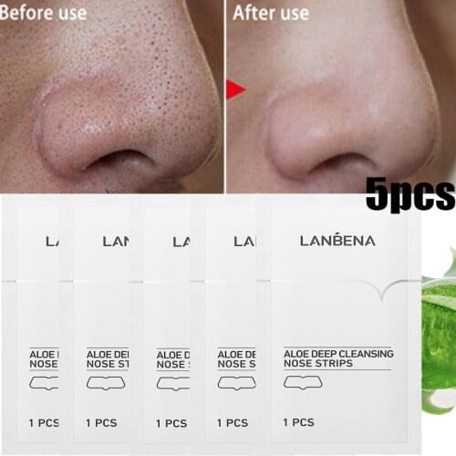 5pcs Blackhead Remover Nose Strips Deep Cleansing Mask Blackhead Strips Remove Blackheads Shrink Skin Pores Oil Control Mask