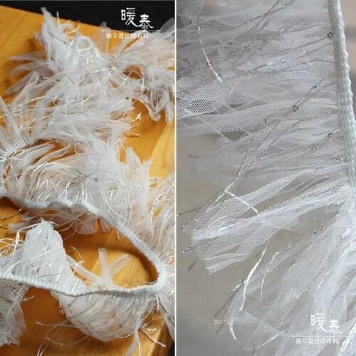 Tassel Lace Trim Handmade DIY Garment Patchwork Collar Ribbons Skirt Dress Trimming Tassel Sewing Fringe Designer Accessories