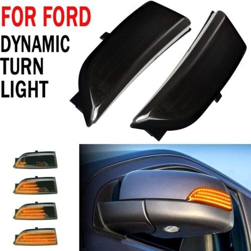 Car Dynamic LED Turn Signal Rearview Mirror Lights Blinker for Ford Everest 2015-2019 Ranger T6 Raptor Wildtrak