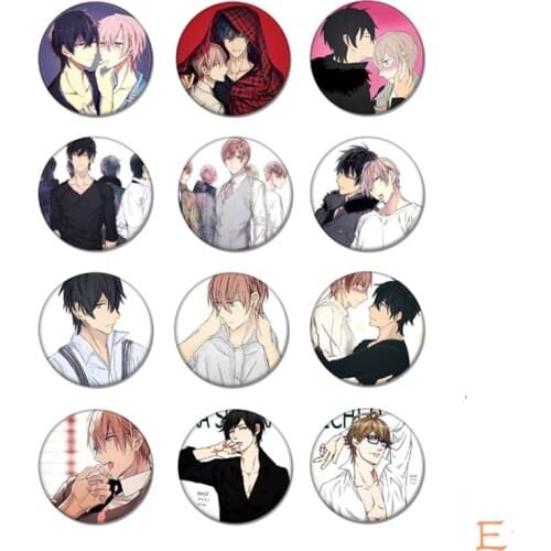 BL 10 Count Ten Count Sweet Boy Love Tadaomi Shirotani Kurose RIKU Badge Brooch yaoi fan Badge Collection Gift