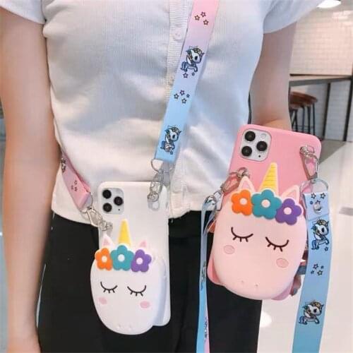 Cartoon bear Phone Case For Samsung Galaxy A50 A10 A30 A70 A7 A9S S8 S9 S10 Note 9 J4 J6 Soft Silicone Coin Purse Wallet Cover