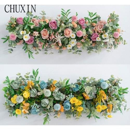 Flowers Runne rRose Arch Decoration Home Holiday Celebration Decoration Stage T Station Wedding Road Lead 1M 2020 NEW