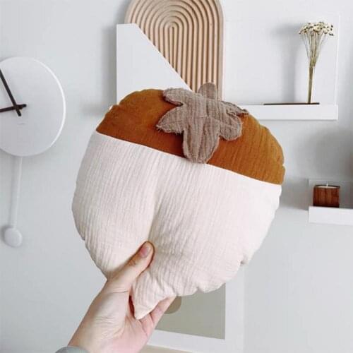 Baby Acorn Soothing Toy Soft Cuddly Appeasing Pillow For Kids White Hazelnut Pillow Pure Cotton Stuffed Childrens Plush Toys