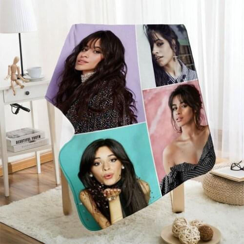 Musife Custom Camila Cabello Flannel Blanket Design Your own Blanket Flannel Blankets for Sofa DIY Dropshipping