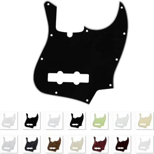 FLEOR 1PC USA 10 Hole Jazz JB Bass Pickguard 4 String Guitar Scratch Plate Bass Guitar Accessories