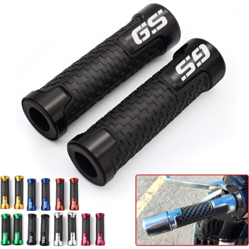 GS Logo For BMW F850GS F750GS F800GS F700GS F900GS ADV ADVENTURE Motorcycle Non Slip Handlebar Grips Throttle CNC Hand Bar Grips