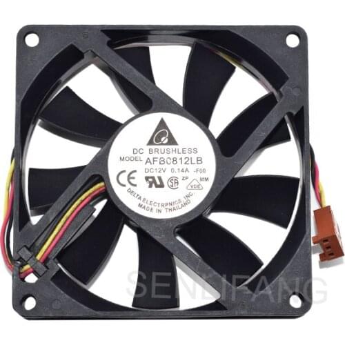 Well Tested AFB0812LB 8015 DC 12V 0.14A 8cm Server Inverter Blower Axial Cooler Fan For DELTA