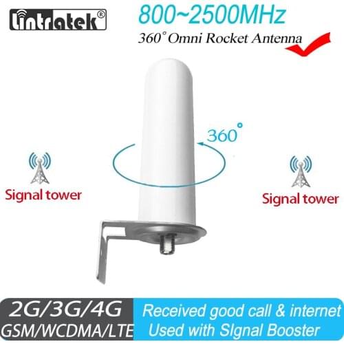 Lintratek Omni Antenna Outdoor for 800MHz 2500MHz 2G 3G 4G GSM repeater cellular amplifier Internet Mobile Signal Booster