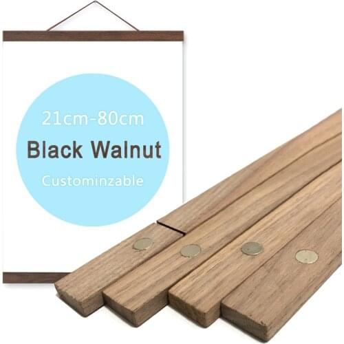 5 Colors 21-70 cm Painting Frame Magnetic Wooden Hanger Wood Photo Frame Painting Canvas Poster Frame Canvas Frame Art Hanger