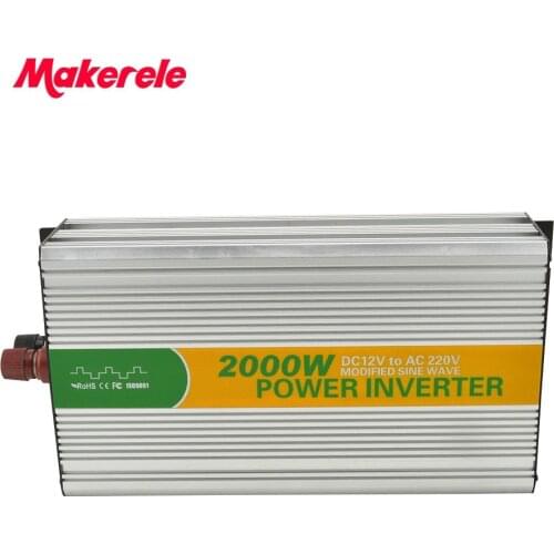 MKM2000-122G Convert Modified Sine 220/230v USB Interfaces Power Inverter 2000W Inverter With Inverter Fan built-in the Fuse