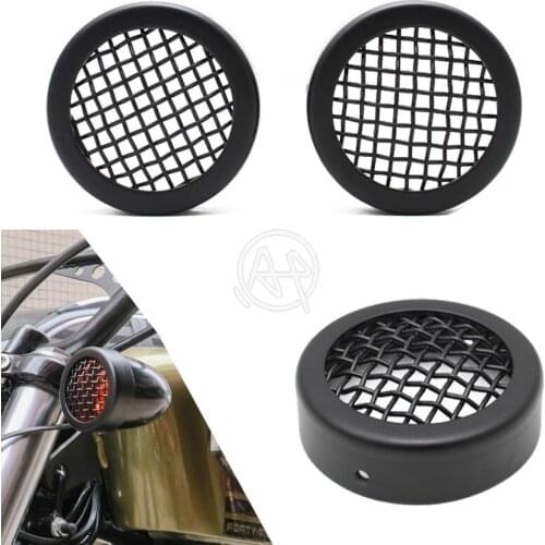 1 Pair Motorcycle Front Rear Turn Signal Light Indicator Grill Bezel Cover For Harley Sportster XL1200 XL883 X48 XL 883 1200