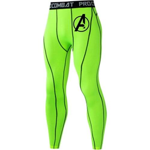 Mens Sports Pants Running Leggings Elastic Trousers Compression Gym Fitness Tights Exercise Training Breathable Quick Dry Tight