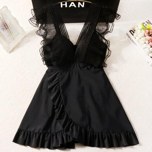 2021 Women New One Piece Swimwear Push Up Bathing Suit Sexy Swim Beach Dress Summer V-Neck Swimsuit Female Swimming Beachwear