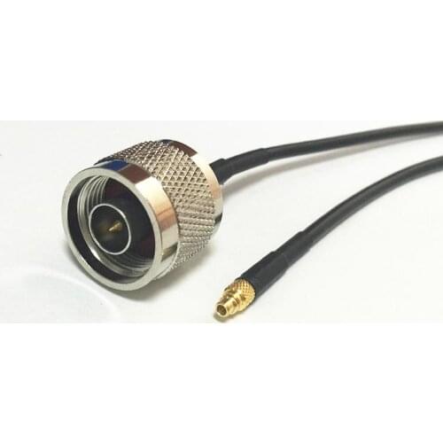 New N Male Switch MMCX Male Plug straight jumper cable RG174 Wholesale 20CM 8" Adapter