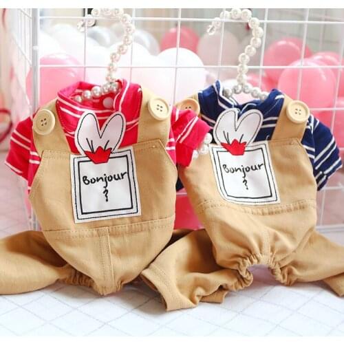 PETCIRCLE Dog Clothes Bunny Ear Overalls Fit Small Dog Puppy Pet Cat All Seasons Pet Cute Fashion Costume Dog Clothes Dog Coat