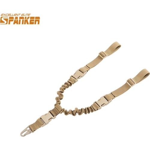 EXCELLENT ELITE SPANKER Tactical Double Point Guns Outdoor Gun Rope Adjustable Air Gun Lanyard Equipment Telescopic