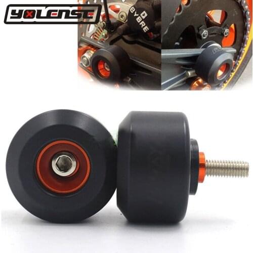 Front Rear Axle Wheel Protector Slider Crash Pads For DUKE 125 200 390 Duke 2013-2018 RC 125 200 300 RC390